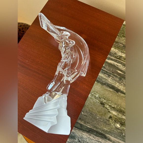 New Clear Glass Figurine “Golf Player”H 10.5” W 6 3/4”.Excellent Condition - Picture 4 of 12